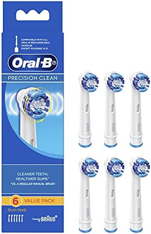 Braun Oral-B Precision Clean Replacement Toothbrush Heads Pack of 6