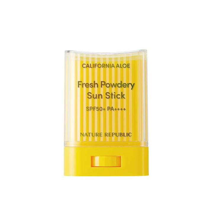 California Aloe Fresh Powdery Sun Stick, Suncream, Sunscreen SPF50+ PA++++ (24g 0.77 oz), 1 Count (Pack of 1)