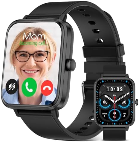 Smart Watch 1.89'' HD Smartwatches for Men Women(Make/Answer Calls), Fitness Tracker with Heart Rate/Sleep Monitor/Steps Monitor, Running Waterproof Digital Mens Watch Android iPhone Compatible