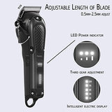 Haokry Hair Clippers for Men Professional - Cordless&Corded Barber Clippers for Hair Cutting & Grooming, Rechargeable Beard Trimmer