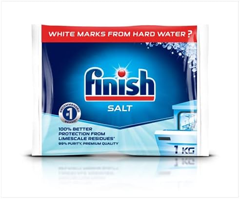 Finish 1kg Dishwasher Salt for Dishwashers and Water Softeners (Pack of 3)