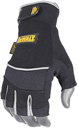 DEWALT DPG230 Synthetic Leather Technician's Fingerless Glove - Size M