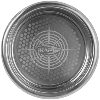 IKAPE 54mm Espresso Filter Basket, 16-18g High Precision Extraction Portafilter Basket, Compatible with 54mm Breville/Sage Espresso Machine(Honeycomb)