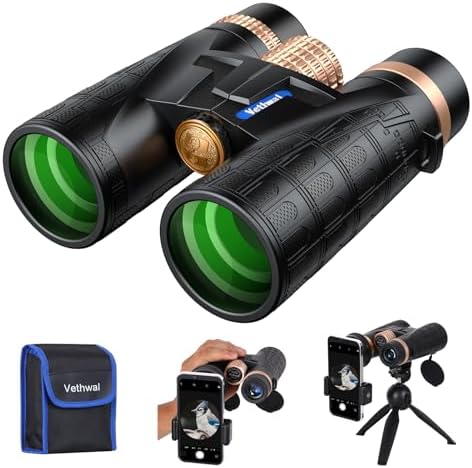 Binoculars 8x42,Binoculars for Adults High Powered with Phone Adapter and Tripod, Vethwal Binoculars for Bird Watching,Binoculars for Cruise Ship Hiking Travel Sports