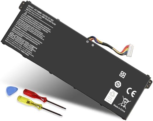 AC14B8K Battery for Acer Predator Helios 300 N17C1 PH315-51 PH315-52 G3-571 G3-572 N18Q13 Nitro 5 AN515 AN515-53 AN515-54 Aspire R5-471T R5-571T R5-571TG Chromebook CB5-571 Swift SF314 4ICP5/57/80