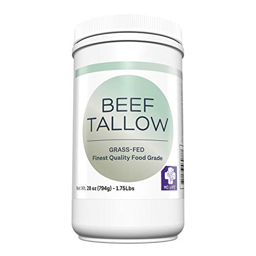 MD. Life Beef Tallow for Cooking - Food Grade Grass Fed Beef Tallow for Cooking Oil Replacement - 28 Ounce - Pasture Raised Keto Friendly Beef Tallow- Used to Make Candles & Soap