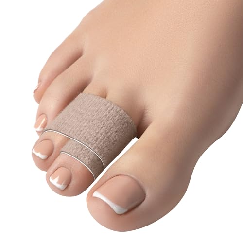 Homergy Hammer Toe Straightener Corrector Splint (Next Generation) - 4 Pcs Double Layer Broken Toe Wraps, Brace Orthopedic Separator, Cushioned Bandages, Heal Wrap Toe Straighteners for Crooked Toes
