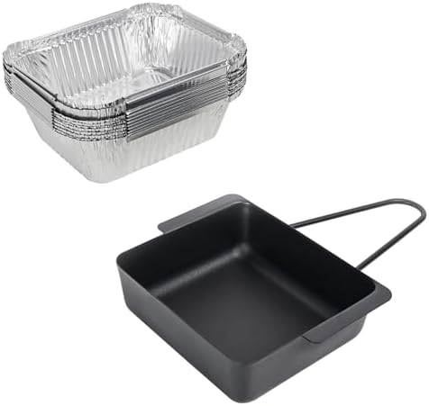 Grill Drip Pan for Nexgrill 720-0830X 720-0830H 720-0888 720-0888S 720-0896B 720-0896 Grease Tray Replacement Pars for Cuisinart CGG-7400 with 15 Pack Aluminum Foil Liners