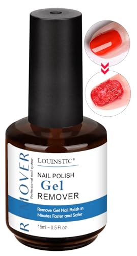 LOUINSTIC Gel Nail Polish Remover – Fast, No Soak & No Foils, Safe for Natural Nails, Healthy, Low Odor, Quick Gel Removal in 2-5 Minutes – For Gel Nail Polish & Nail Art, At-Home Manicure Solution