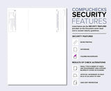 Compuchecks Blank Check Paper - 100 Pack - Computer Security Business Checks, QuickBooks & Laser Printer Compatible - Check On top, Voucher On Bottom - Check Paper Size 8 1/2-11 - Blue Pinstripe