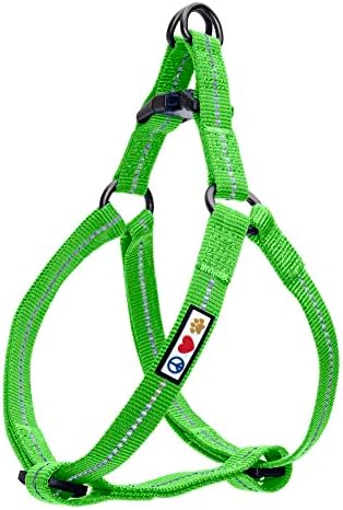 Pawtitas Recycled Dog Harness with Reflective Stitched a Puppy Harness Made from Plastic Bottles Collected from Oceans Small Earth Green