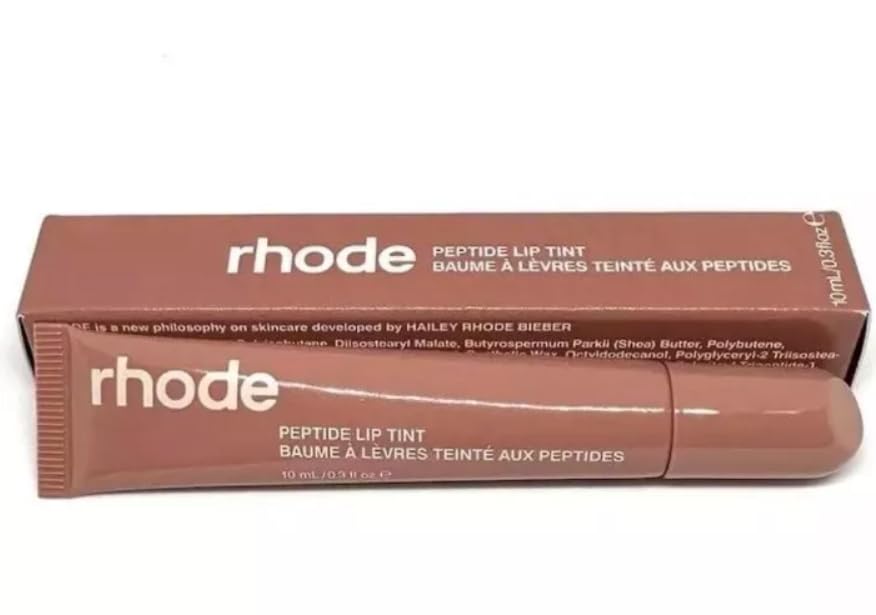 Rhode Peptide Lip Tint, Sheer Color and Hydrating Finish, 3 fl oz, 10ml (Toast)
