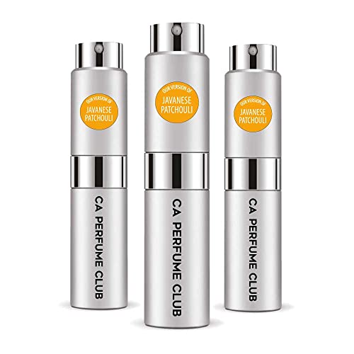 CA Perfume Impression of Ermenegildo Z. Javanese Patchouli For Men Replica Version Fragrance Dupes Concentrated Long Lasting Eau de Parfum Spray Refillable Atomizer Bottle 0.27 Fl Oz-X3