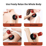WeiiTech Hot Stones for Massage, Electric Body Massager with Temperature Control, Natural Bian Stone Gua Sha Scraping Massager for Home SPA Relaxation Treatment Pain Relief