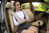FIVE S FS8801 Shiatsu Neck and Back Massager with Heat Deep Kneading Massage for Neck, Shoulders, Back, Legs, Feet for Home, Office, Car - Beige