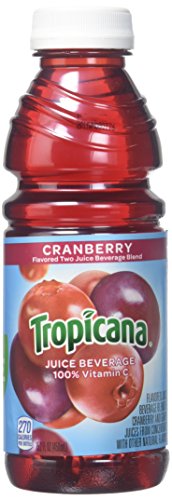 Tropicana Juice Cranberry, 15.2 oz Plastic Bottle (Pack of 24)