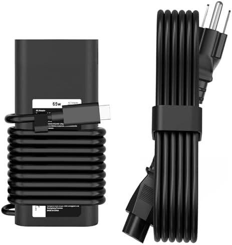 65W 45W USB-C Laptop Charger for Dell Latitude 5530 5420 5430 5520 5540 7430 7420 7440 7340 7530 7330 7320 XPS 13 9250 9360 9365 9370 9380 9350 9550 Adapter Power Cord