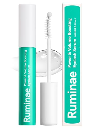 Power & Volume Eyelash Serum | Korean Lash & Brow Growth Serum for Longer, Thicker Lashes | Non-Irritating, Cruelty-Free | Peptides, Biotin, Centella, Hyaluronic Acid (0.3 fl. oz.)