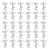 Royee 50 Pcs Twisty Pins Clear Head Screws Fasteners for Upholstery Slipcovers Bed Skirts Sofa Car Van Home Furniture Hold Bed Skirts in Place Without Damage (50)