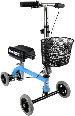 KneeRover Kids Knee Walker Child Knee Scooter for Small Adults for Foot Surgery, Broken Foot, Ankle Injuries - Lightweight Pediatric Knee Scooter for Broken Ankle (Light Blue)