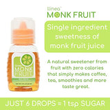 LLINEA MONK FRUIT - 2-pack - Approx. 200 Servings Per Bottle - 6 Drops = 1 Tsp of Sugar - Sweeten Coffee, Tea, Smoothies, & More - ZERO Calories - ZERO Carbs - Gluten-Free - Non-GMO