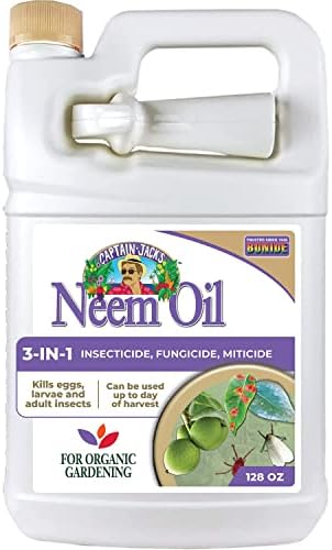Bonide Captain Jack's Neem Oil, 128 oz Ready-to-Use, Multi-Purpose Fungicide, Insecticide and Miticide for Organic Gardening