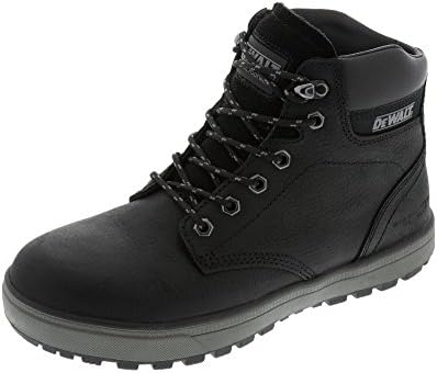DEWALT Plasma Men's Leather, Steel Toe, Safety Work Boot, Black, 7