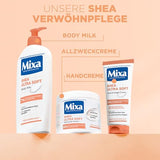 Mixa Shea nährende Creme, für Gesicht, Körper & Hände mit 20% pflanzlichem Glycerin & Sheabutter für sehr trockene Haut, für die ganze Familie, pflegend & feuchtigkeitsspendend Shea Ultra Soft, 400ml