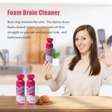 Herios Drain Foam Cleaner, Foam Drain Cleaner, Powerful Sink Drain Cleaner Foaming, Drain Clog Remover for Kitchen Drain, Sinks, Tubs (2 PCS)