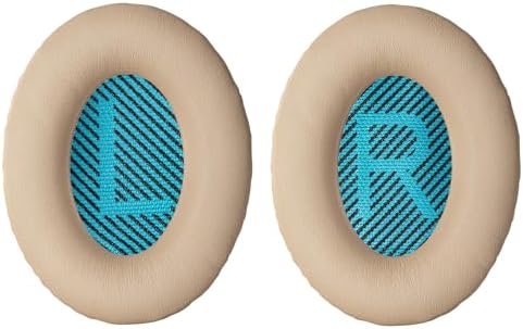 Aurivor Replacement Ear-Pads Cushions for Bose QuietComfort (QC) 35 35ii 25 15 2 and More Headphones, Upgraded Covers with Soft Protein Leather, Reinforced Sealing, Optimized Memory Foam (Brown)