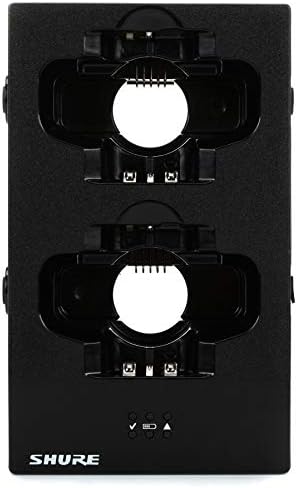 Shure SBC200 Dual Docking Charger, Recharging Station Charges SB900A Batteries in-or-out of Transmitters, Run up to 4 SBC200 Stations off 1 Power Supply (Power Supply NOT Included)