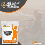 BulkSupplements.com Folic Acid Powder - Vitamin B9, Folic Acid Supplement - Folic Acid Prenatal Vitamins, Folic Acid 800 mcg - Gluten Free, 480mcg per Serving, 100g (3.5 oz) (Pack of 1)