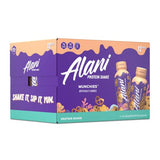 Alani Nu Protein Shake, Ready to Drink, Naturally Flavored, Gluten Free, Only 140 Calories with 20g Protein per 12 Fl Oz bottle (Munchies, 12 Pack)