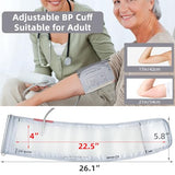 Alcarefam Extra Large Blood Pressure Cuff, 9”-21” (22-54CM) XL Cuff Compatible with Omron BP Monitor, Replacement X-Large Cuff for Adult Big ARM, 6 Connectors