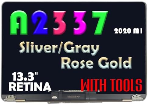 Screen Replacement for MacBook Air 13.3" A2337 2020 Year EMC 3598 Retina Full LCD Display Assembly 2560x1600 (Rose Gold)