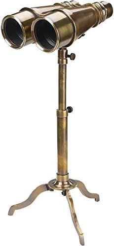 Thor Models Victorian Binoculars with Tripod Rustic Vintage Home Decor Gifts