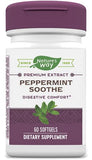 Nature's Way Premium Extract Peppermint Soothe - Peppermint oil Supplement - For Digestive Comfort* - With Rosemary & Thyme - Gluten Free - 60 Softgels