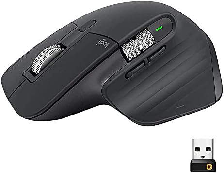 Logitech MX Master 3 Advanced Wireless Mouse - Graphite (Renewed)