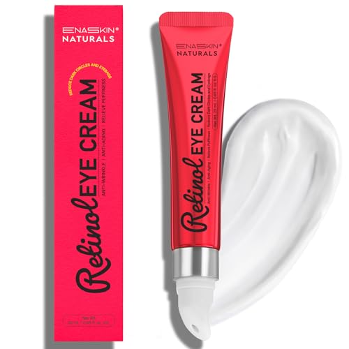 Anti Aging Eye Cream for Wrinkles, Under Eye Cream Treatment with Retinol, Collagen & Hyaluronic Acid for Dark Circles, Puffiness, Eye Bags & Fine Lines, Hydrating Moisturizes, 0.85 fl.oz