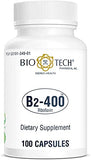 BIO E=H TECH PHARMACAL, INC. ENERGY = HEALTH B2-400, 100 Capsules “ All-Natural Supplement “ Supports Clarity and Productivity “ No Artificial Colors