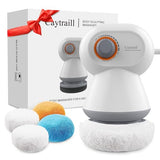 Caytraill New Upgraded Cellulite Massager, Body Sculpting Machine with 4 Washable Pads, Handheld Massager for Belly, Legs, arms and Thighs