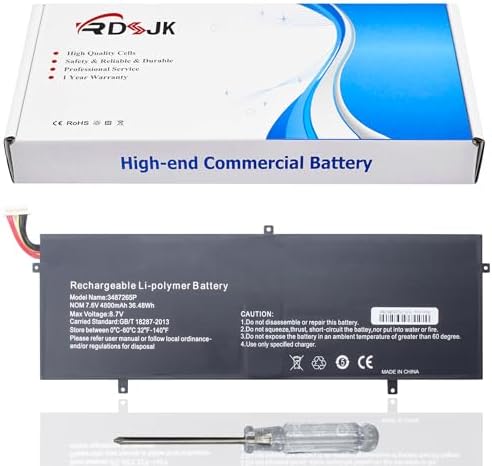 3487265P 3587265P 3282122-2S 3382122-2S HW-3687265 WTL-3687265 P313R 8 Line Battery for Jumper EZBook 3S 3 SE 3 Pro V3 V4 LB10 MB10 3S Trekstor Surfbook A13B Peaq Slim S130 Series CLTD-3487265 36.48Wh