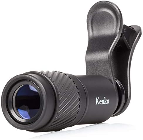 Kenko REAL PRO Multi-Coated Glass REAL PRO 7x Telephoto Clip Lens & Monocular for Mobile Devices, Black (KRP-7T)