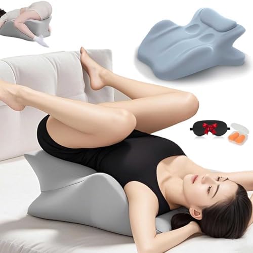 Arcova Sweet Spot Pillow, 27 Degree Couples Pillow for Couples Sweet Spot Intimacy Pillows, Maintains Perfect 27 Angle Every Time, Firm Foam That Won’t Shift, Waterproof & Washable Cover (Blue)