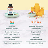 Further Food Ultimate Immune Support Vitamin C, D, E and Zinc + Natural Immunity Booster Multivitamin Herbal Supplement Elderberry & Echinacea, Daily Immune Defense & Antioxidant Support.