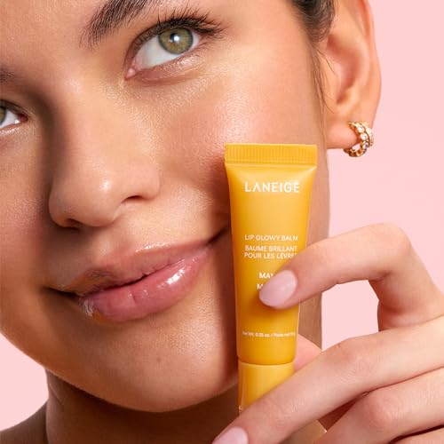 LANEIGE Lip Glowy Balm Mango: Hydrate, Glossy, Lightweight, Moisturize & Tint with Shea Butter