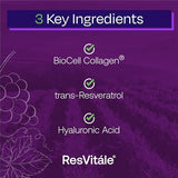 ResVitále Collagen Enhance - Beauty Supplement with Hyaluronic Acid & Resveratrol - 120 Capsules