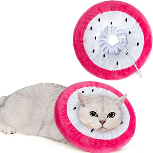 ANWA Adjustable Cat Cone Collar Soft, Cute Cat Recovery Collar, Cat Cones After Surgery for Kittens