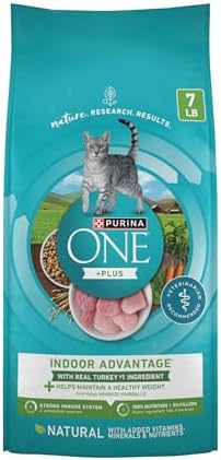 Purina ONE Natural, Low Fat, Weight Control, Indoor Dry Cat Food, +Plus Indoor Advantage - 7 lb. Bag