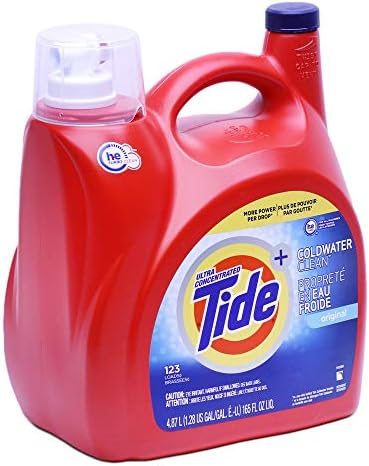 Ultra Concentrated New Tide Coldwater Clean Original Liquid Laundry Detergent 4.87 L/165 Fl. Oz - 123 Loads 2) Brand: Tide